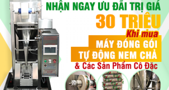 Khuyến mãi cực HOT máy đóng gói tự động – Hùng Gia Truyền