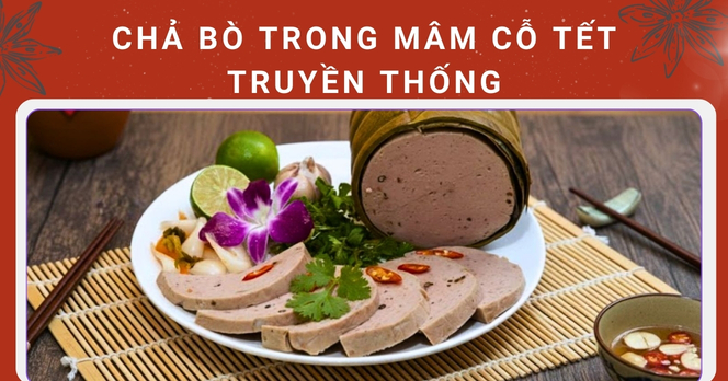 Chả bò trong mâm cỗ Tết truyền thống