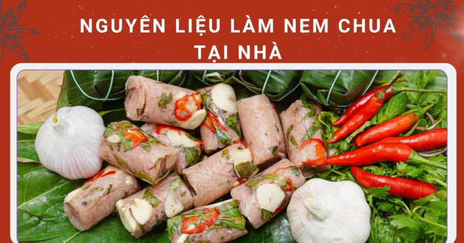 Nguyên liệu làm nem chua tại nhà