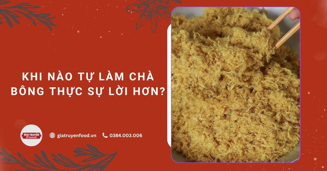 Khi nào tự làm chà bông thực sự lời hơn?