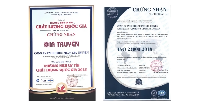 Cơ sở pháp lý và chứng nhận chất lượng
