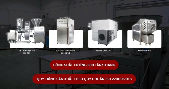 Một số thiết bị nổi bật đang được vận hành tại nhà máy
