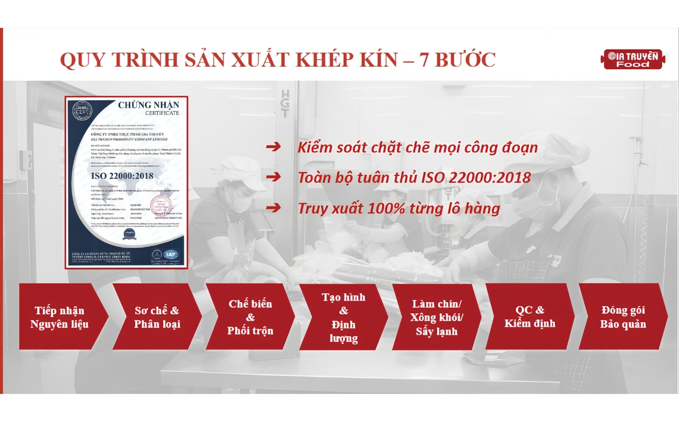 Quy trình sản xuất khép kín 7 bước