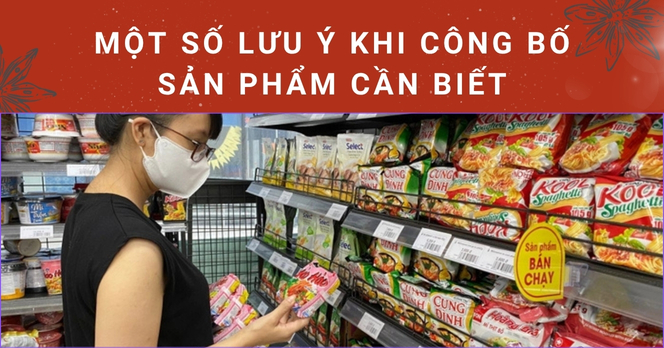 Một số lưu ý khi công bố sản phẩm cần biết