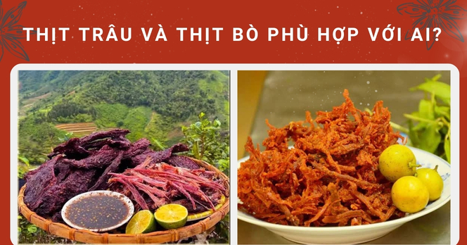 Thịt trâu và thịt bò phù hợp với ai?